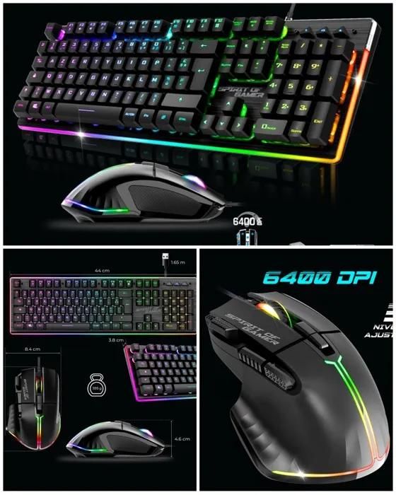 Pack SOG Gamer - RGB Pro - Souris filaire et clavier semi-mécanique