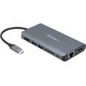 Dexlan USB-C to HDMI, DP, Gigabit, Power Delivery 3.0 Adapter
