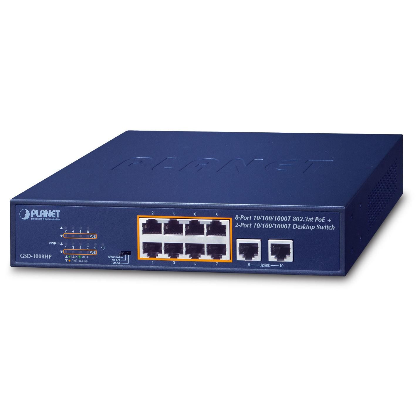 Planet GSD-1008HP Gigabit Ethernet Switch