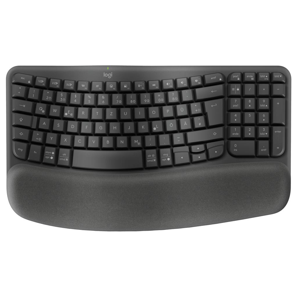 Logitech Wireless Desk Keyboard RF + Bluetooth QWERTZ German Graphite