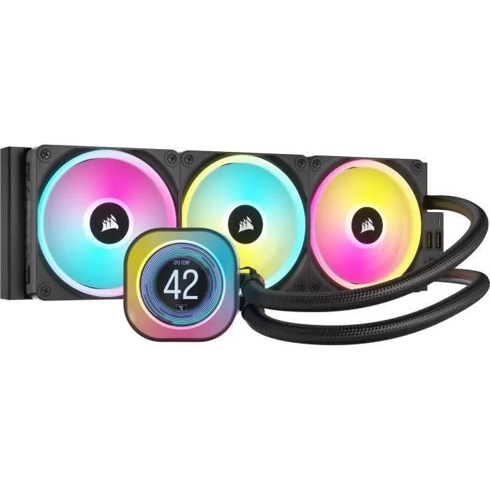 Corsair iCUE LINK H150i LCD Liquid CPU Cooler (Black)