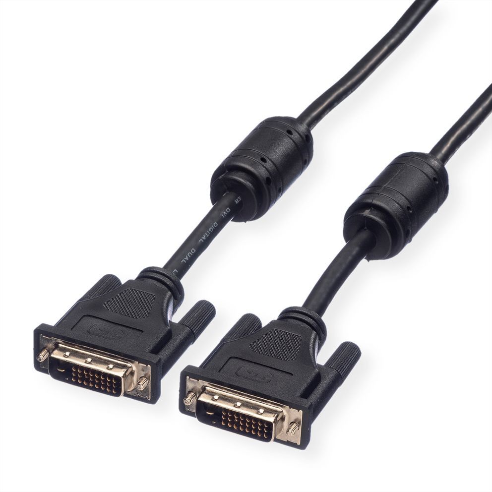 Cable DVI Roline para pantalla, M-M, (24+1) enlace doble 7,5 m