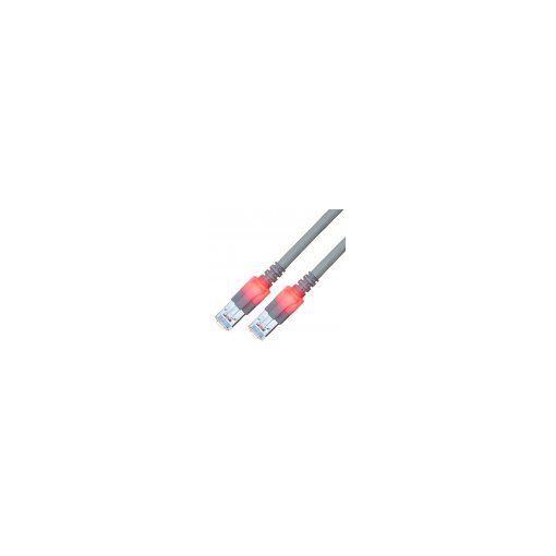 Cable de red Sacon Cat6, 25 pies Gris S/FTP (S-STP)