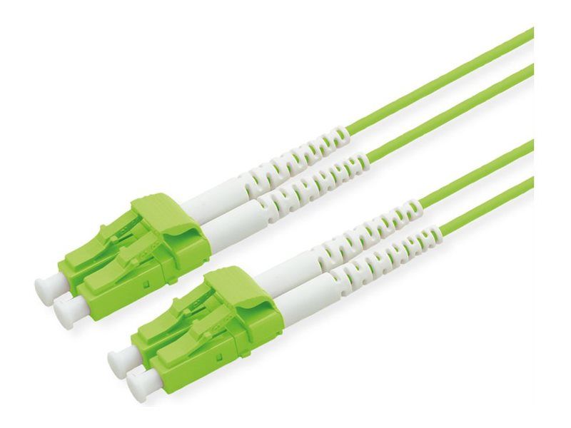 Secomp OM5 Duplex Fiber Optic Cable, 15m, 2mm, Green