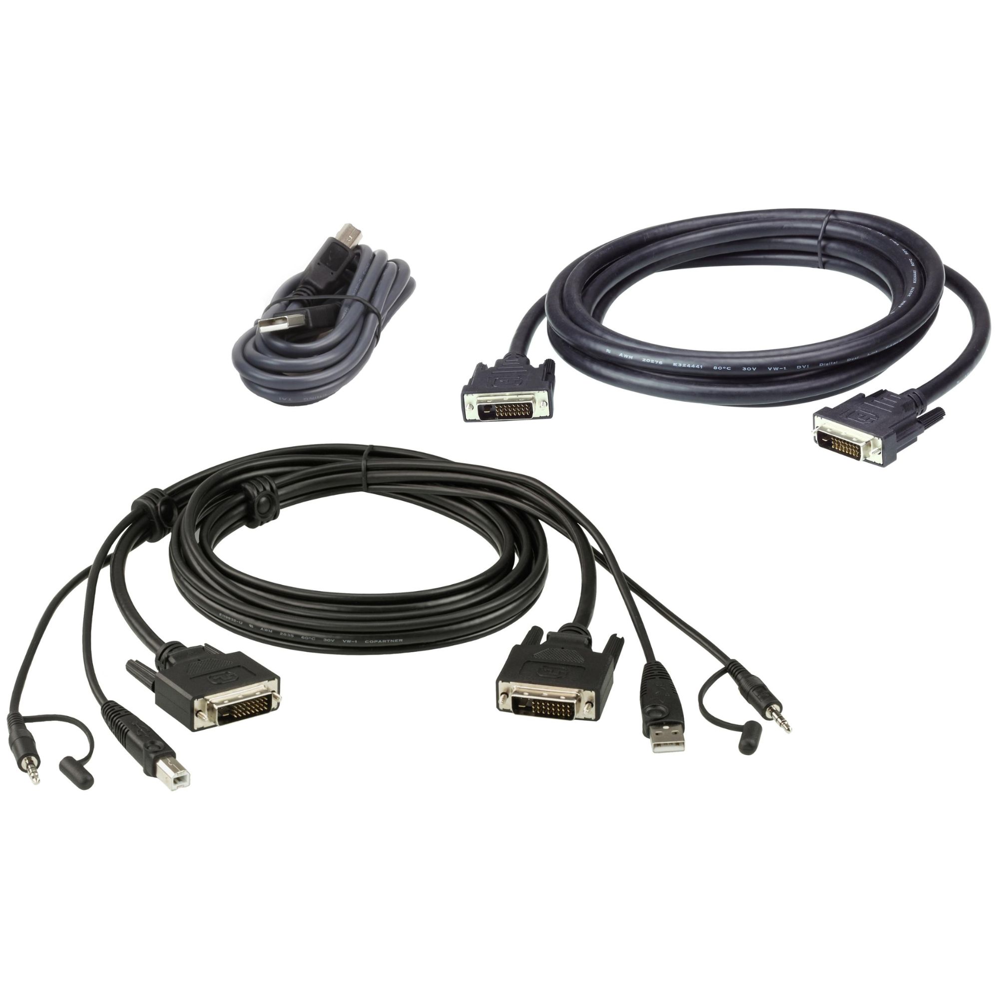 ATEN Secure KVM Cable Kit with Dual Display DVI-D