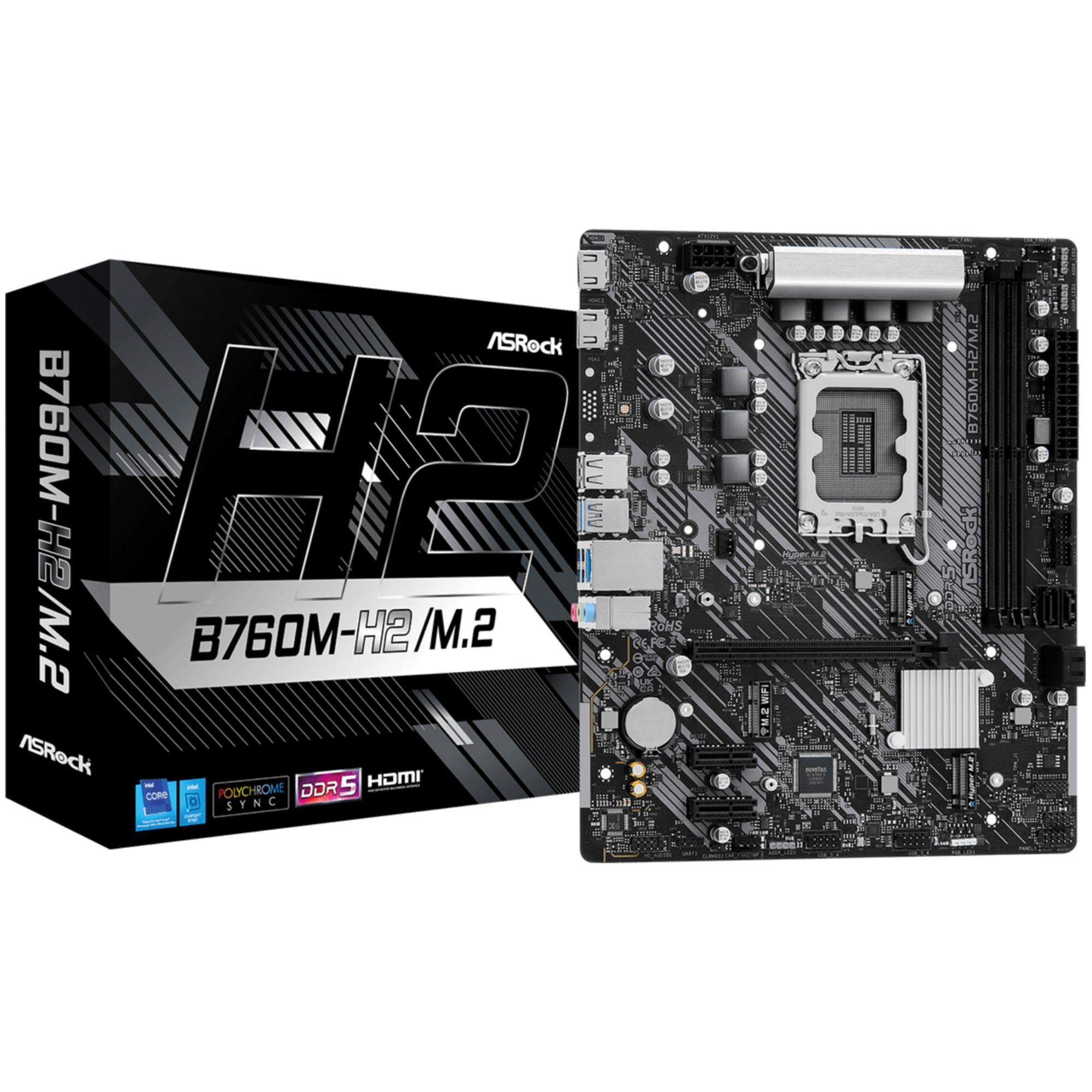 Asrock B760M-H2/M.2 LGA 1700 Micro ATX Motherboard