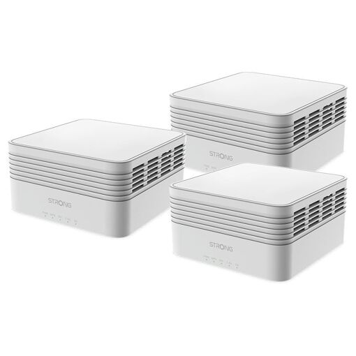 Strong Mesh Triax3000 Wi-Fi System - Dual Band (2.4GHz / 5GHz) Wi-Fi 6 (802.11ax) White 3 Indoor