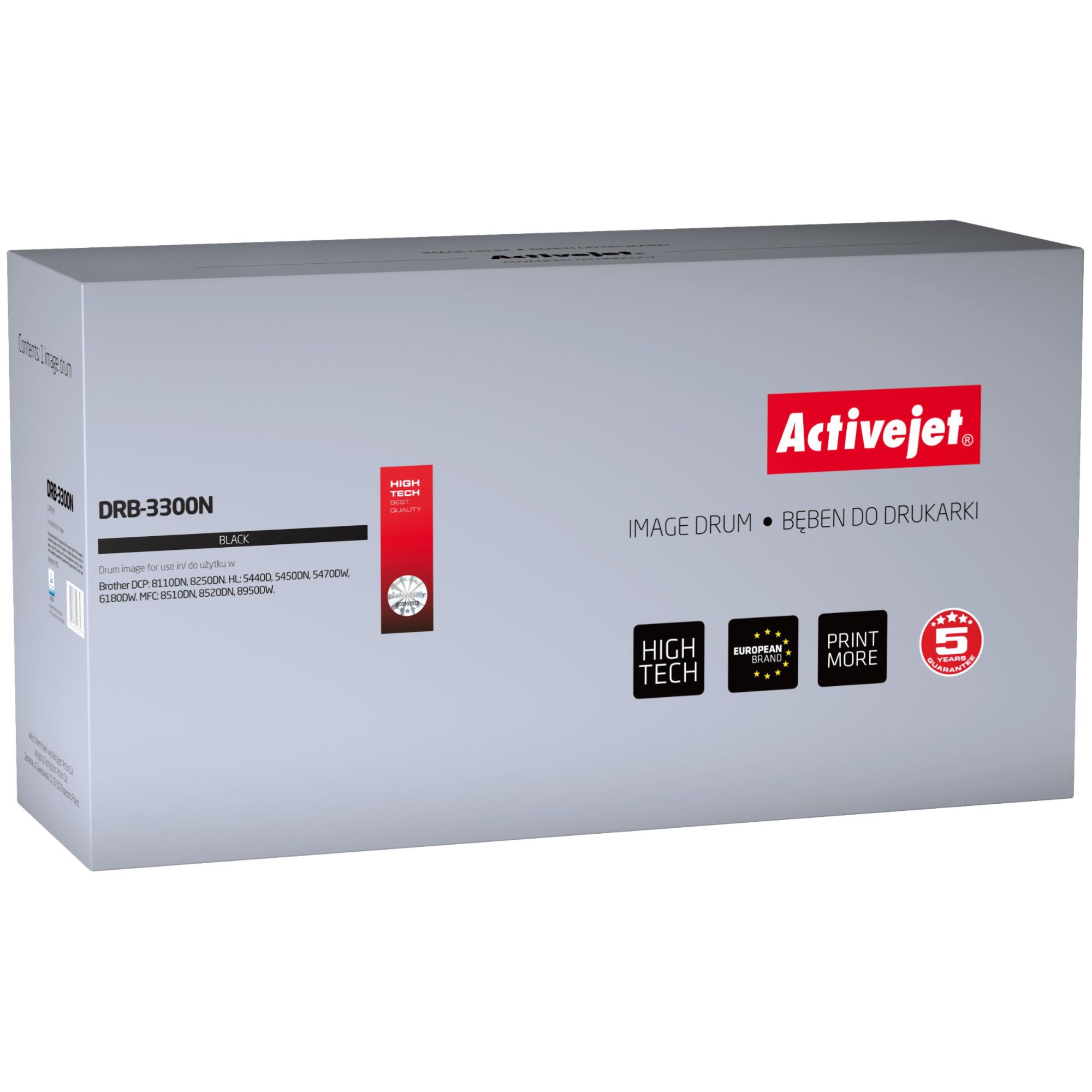 Activejet DRB-3300N Drum (Replacement for Brother DR-3300; Supreme; 30,000 Pages; Black)