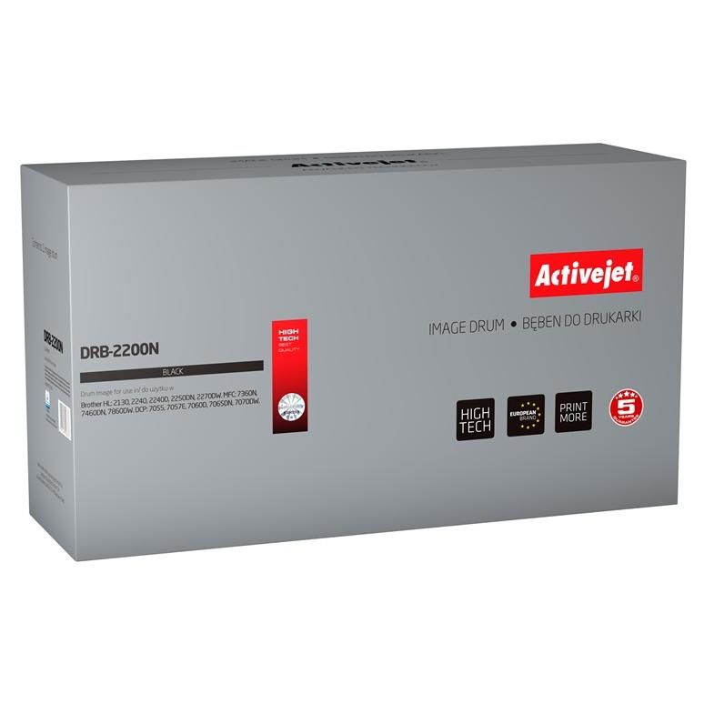 Activejet DRB-2200N Drum (Replacement for Brother DR-2200; Black, 12,000 Pages)