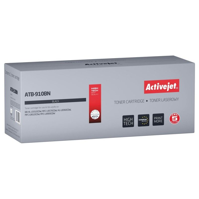 Activejet ATB-910BN Toner (Brother TN-910BK Replacement)