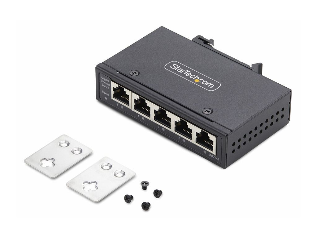 Commutateur Ethernet industriel StarTech.com à 5 ports, IP30, TAA, non géré - 5 x 10/100/1000Base-T