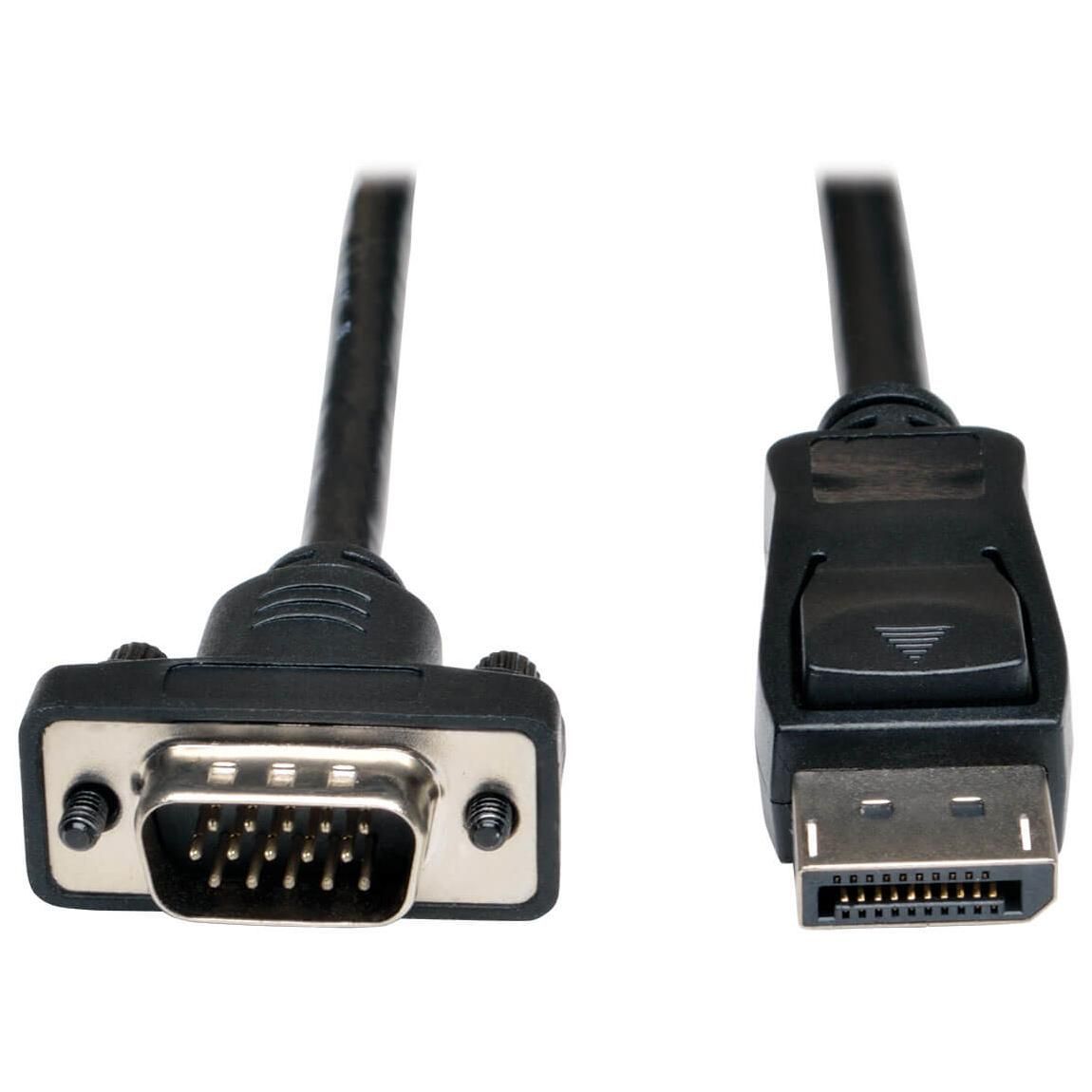 Tripp Lite P581-006-VGA-V2 DisplayPort to VGA Cable, 6 feet Black