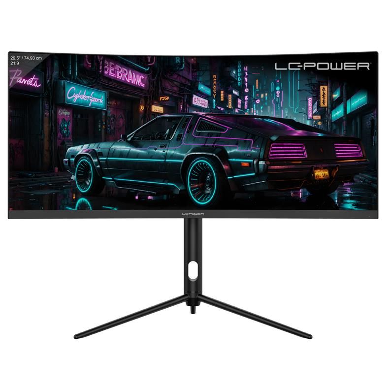 Écran PC LC-Power LC-M30UWFC 30'' Full HD Ultra Large Écran LED Noir