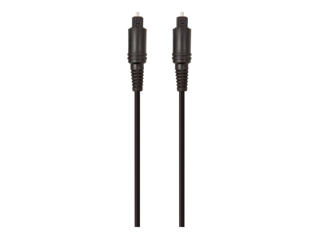 Câble audio numérique Belkin (fibre optique) - 5 m - Connexion TOSLINK mâle/TOSLINK mâle - Noir
