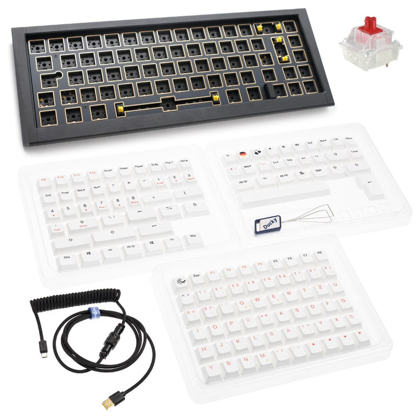 Ducky Outlaw 65 USB Mechanical Keyboard, Black