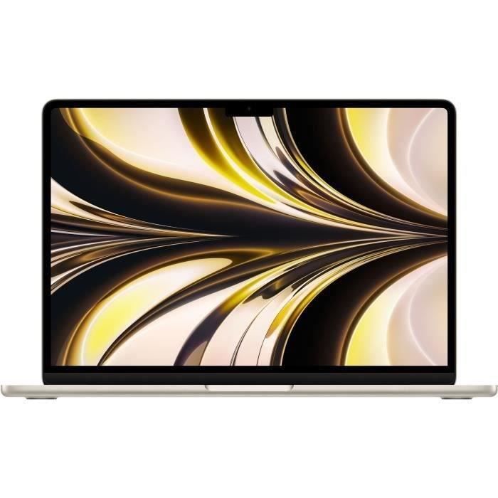 Apple MacBook Air M2 13.6-inch - 8GB RAM - 256GB Storage - Starlight - AZERTY - Refurbished - Very Good Condition