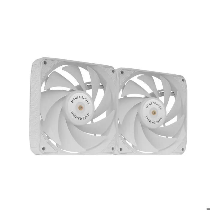 Mars Gaming MF-NCLX2, 2x 120mm PWM Silent Fans with Hybrid Blades