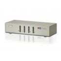 ATEN CS74U - 4-Port Keyboard, Video, Mouse and Audio Switch - 1 Local User