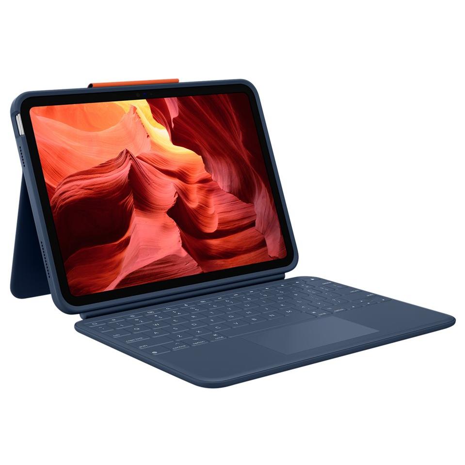 Logitech Rugged Combo 4 Touch Keyboard and Case with Trackpad for Apple 10.9-inch iPad (10th Gen)