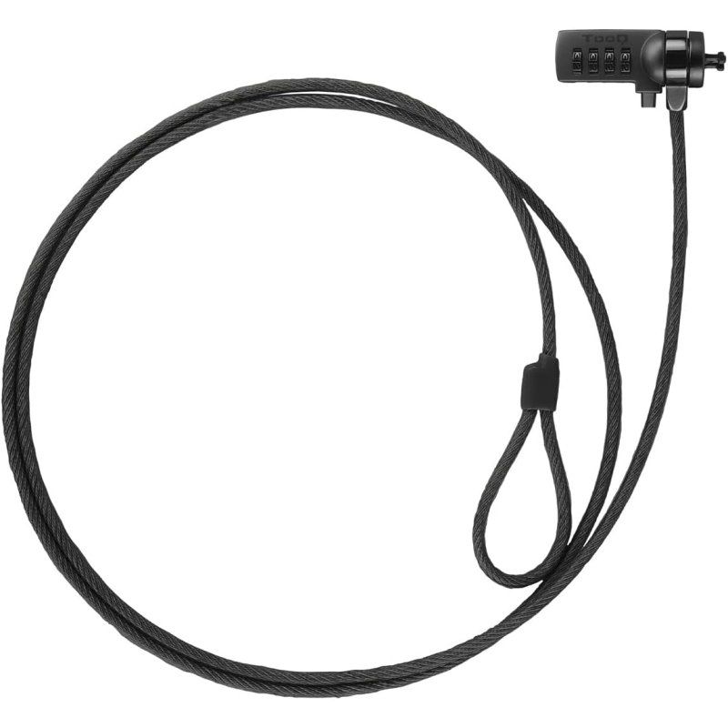 Tooq Security Cable Tqclkc0015-G with Combination for Laptops 1.5M Grey