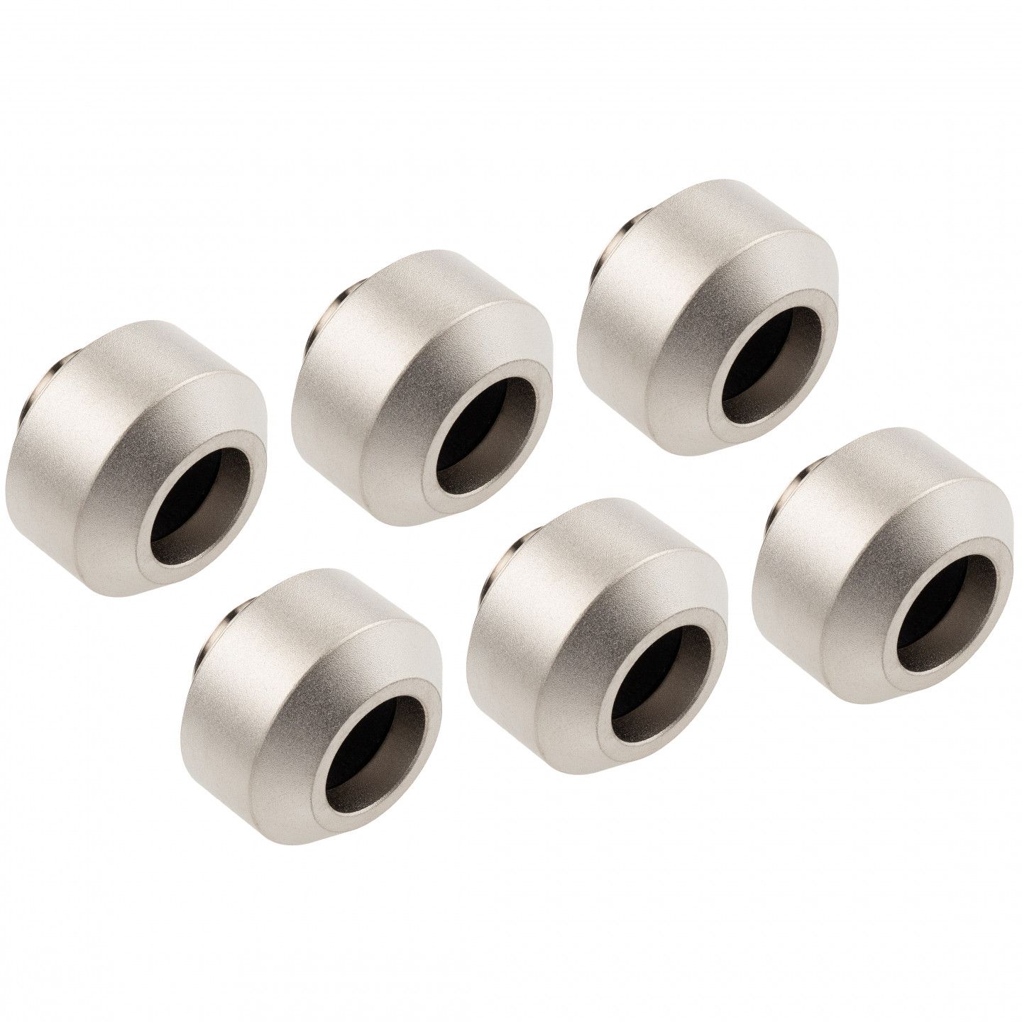 Optimus Hardtube Fitting, 12mm, 6-Pack with Tool - Satin Nickel