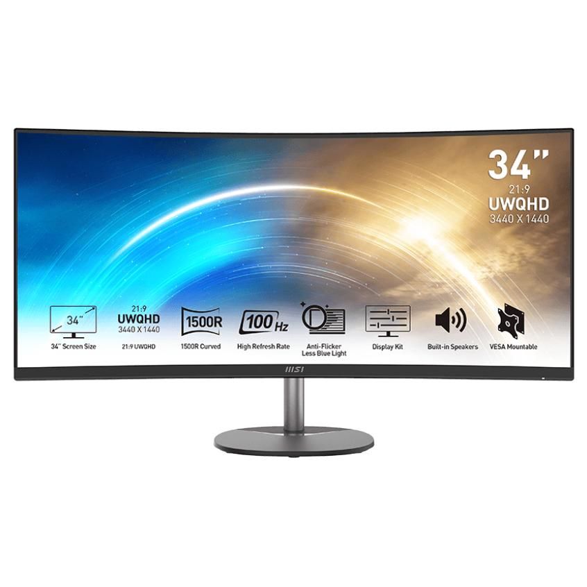 MSI PRO MP341CQDE 34" UltraWide Quad HD Monitor