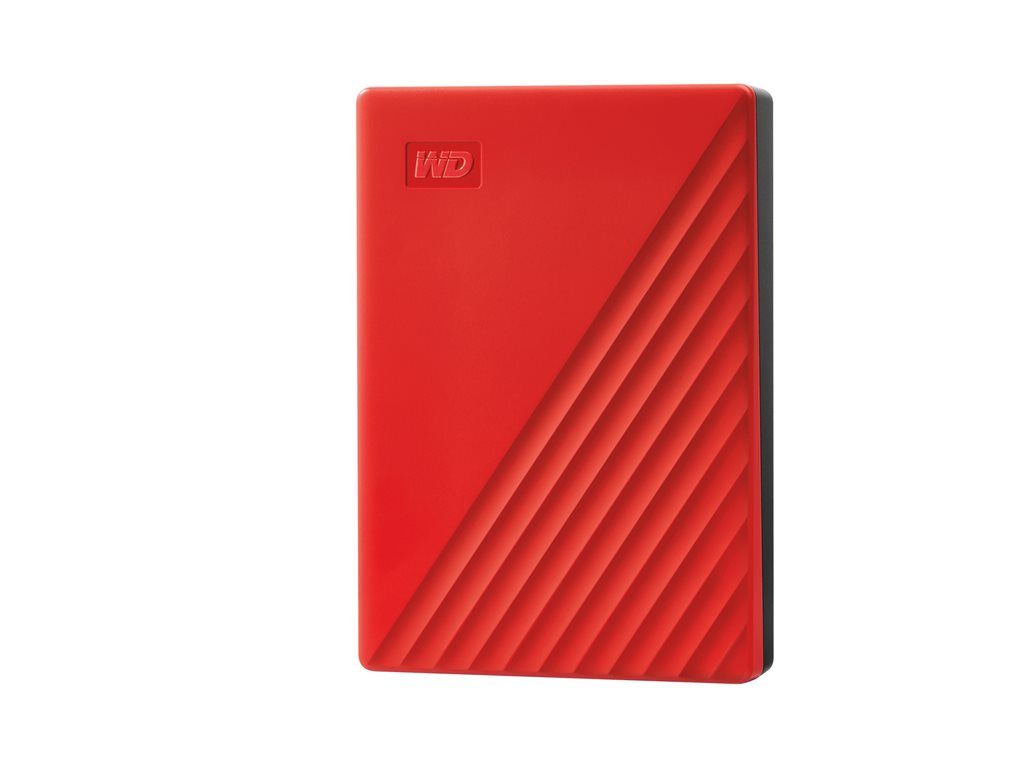 Disque dur externe Western Digital My Passport 6 To chiffré - USB 3.2 Gen 1 - Rouge