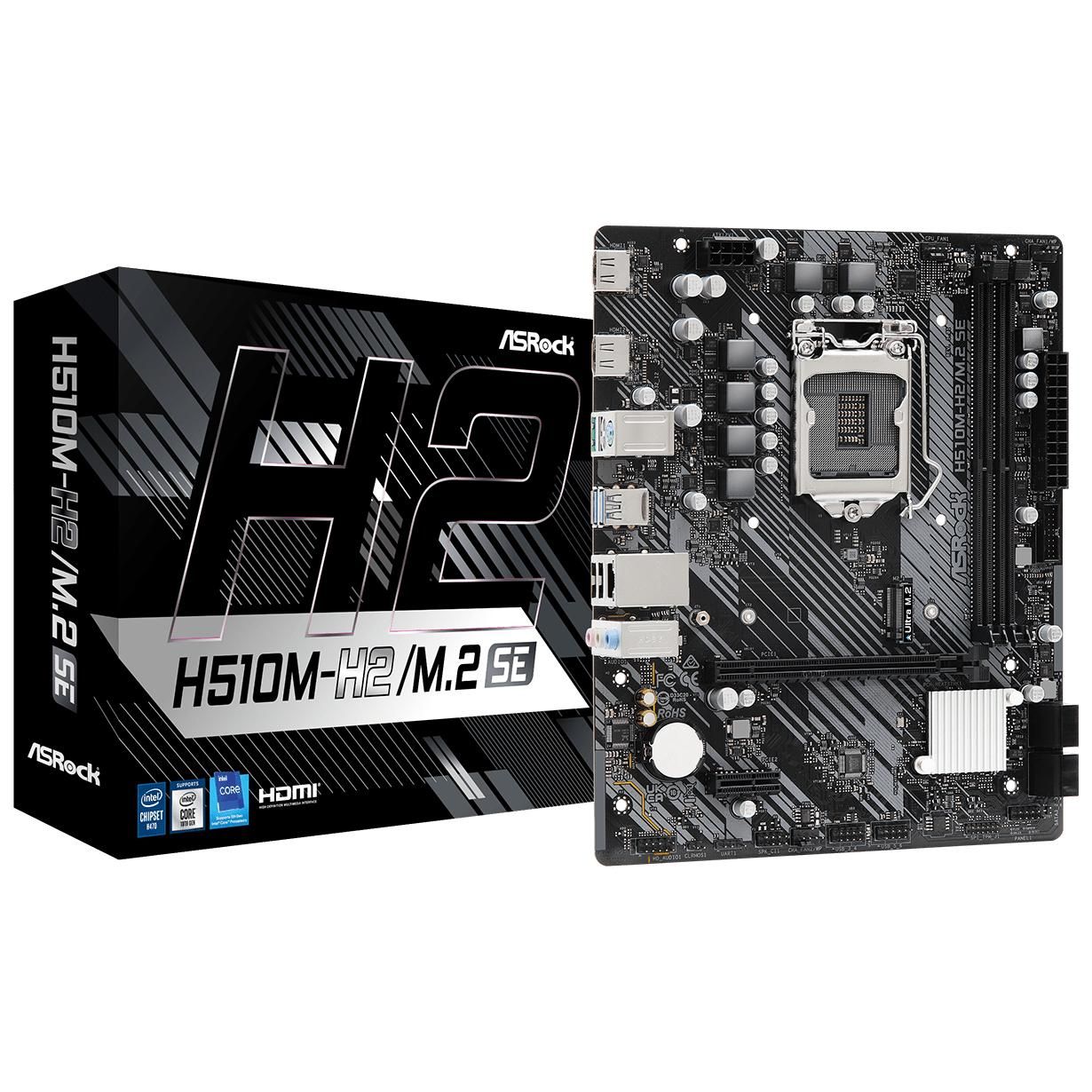 ASRock H510M-H2/M.2 SE Intel H470 LGA 1200 Micro ATX Motherboard