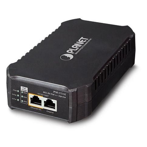 Planet POE-175-95 Voice and Data Splitter, Ethernet Connection, PoE Power via Port (IEEE 802.3bt, Cat6 Cable)