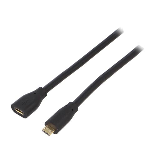 ADNAuto USB 2.0 Cable - Micro USB B Male to USB B - 1.5m Black