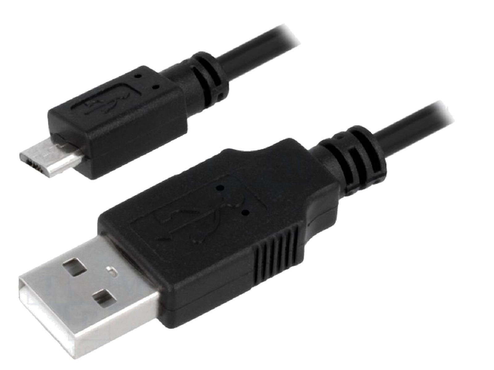 ADNAuto USB A to Micro USB B Cable, 0.6m - Black