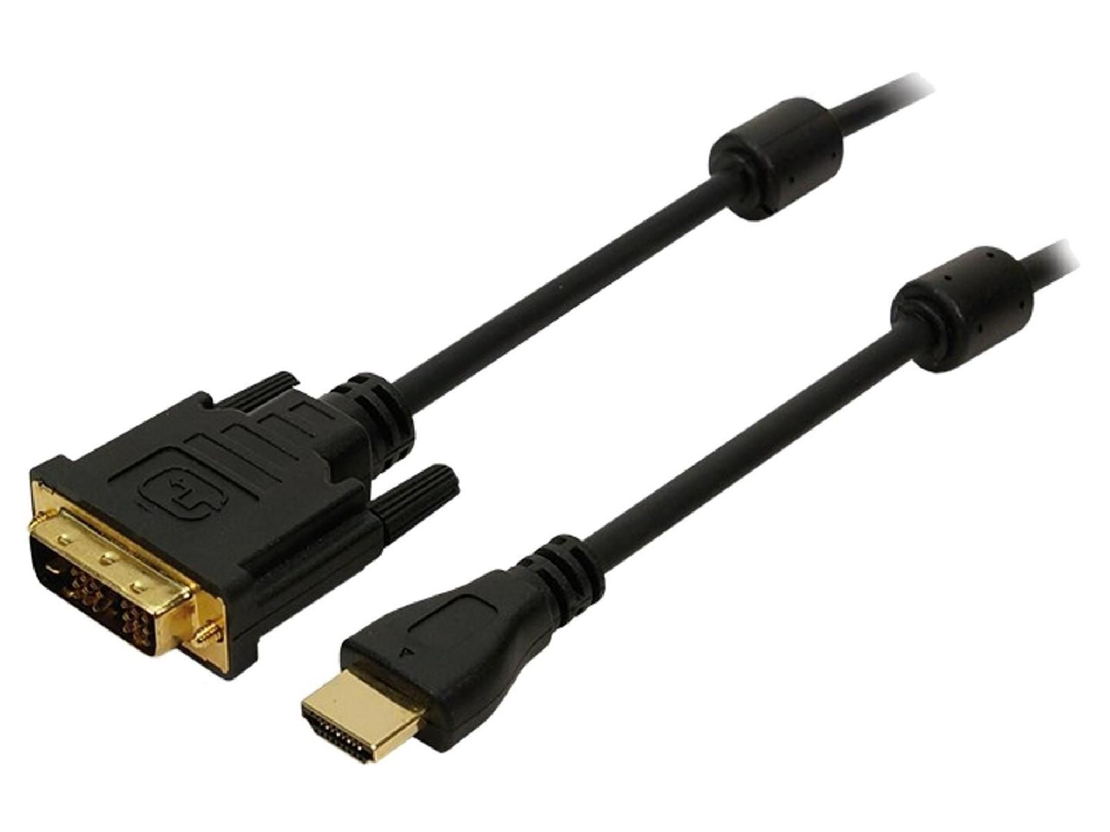 ADNAuto DVI-D to HDMI Cable 2m Black