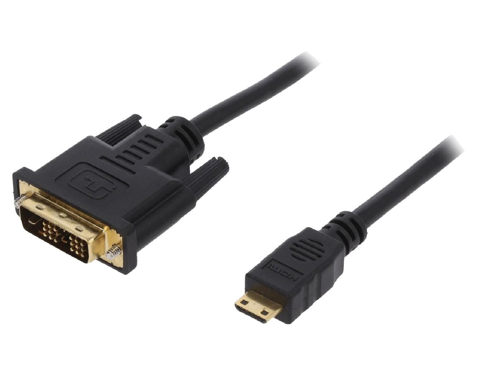 ADNAuto DVI-D to HDMI Cable 1m - Black