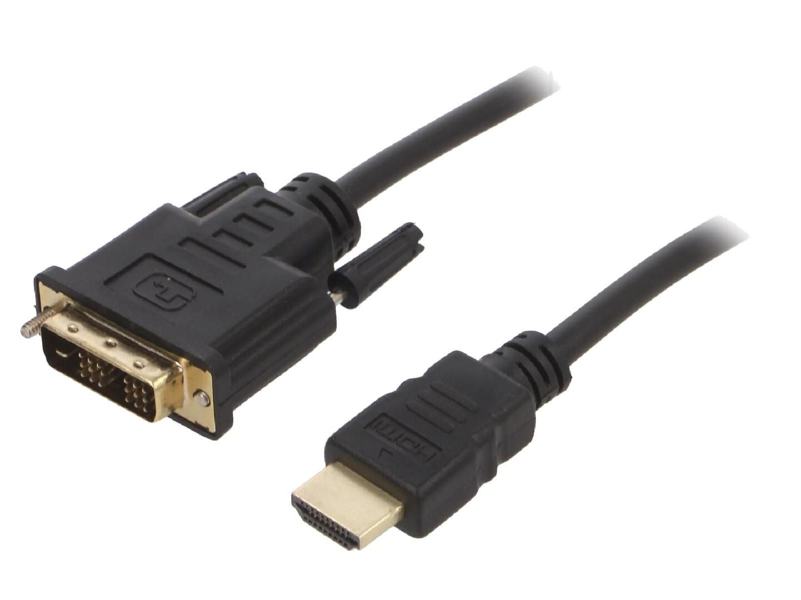 ADNAuto DVI-D to HDMI Cable 1.8m Black
