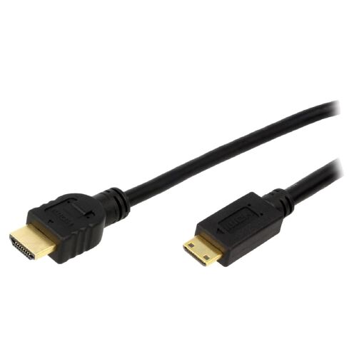 Câble HDMI ADNAuto 1.4, mini vers standard, 1.5m - Noir
