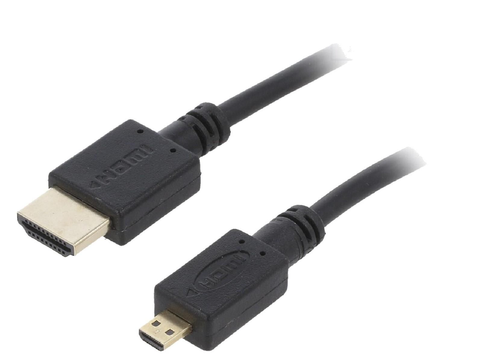 ADNAuto HDMI 2.0 Micro to Micro Cable, 3m Black