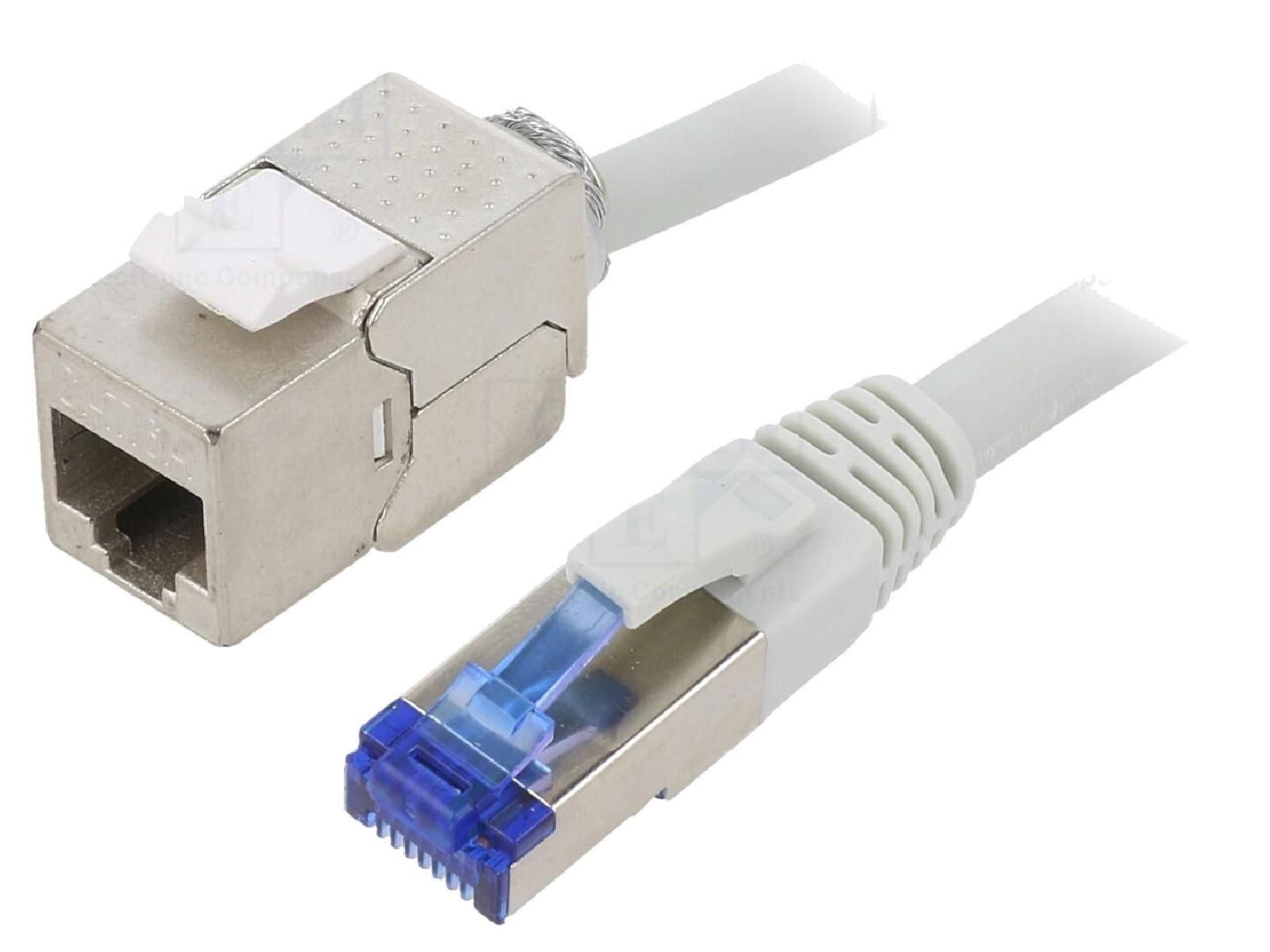 ADNAuto Network Cable RJ45 S-FTP 6a Grey 10m