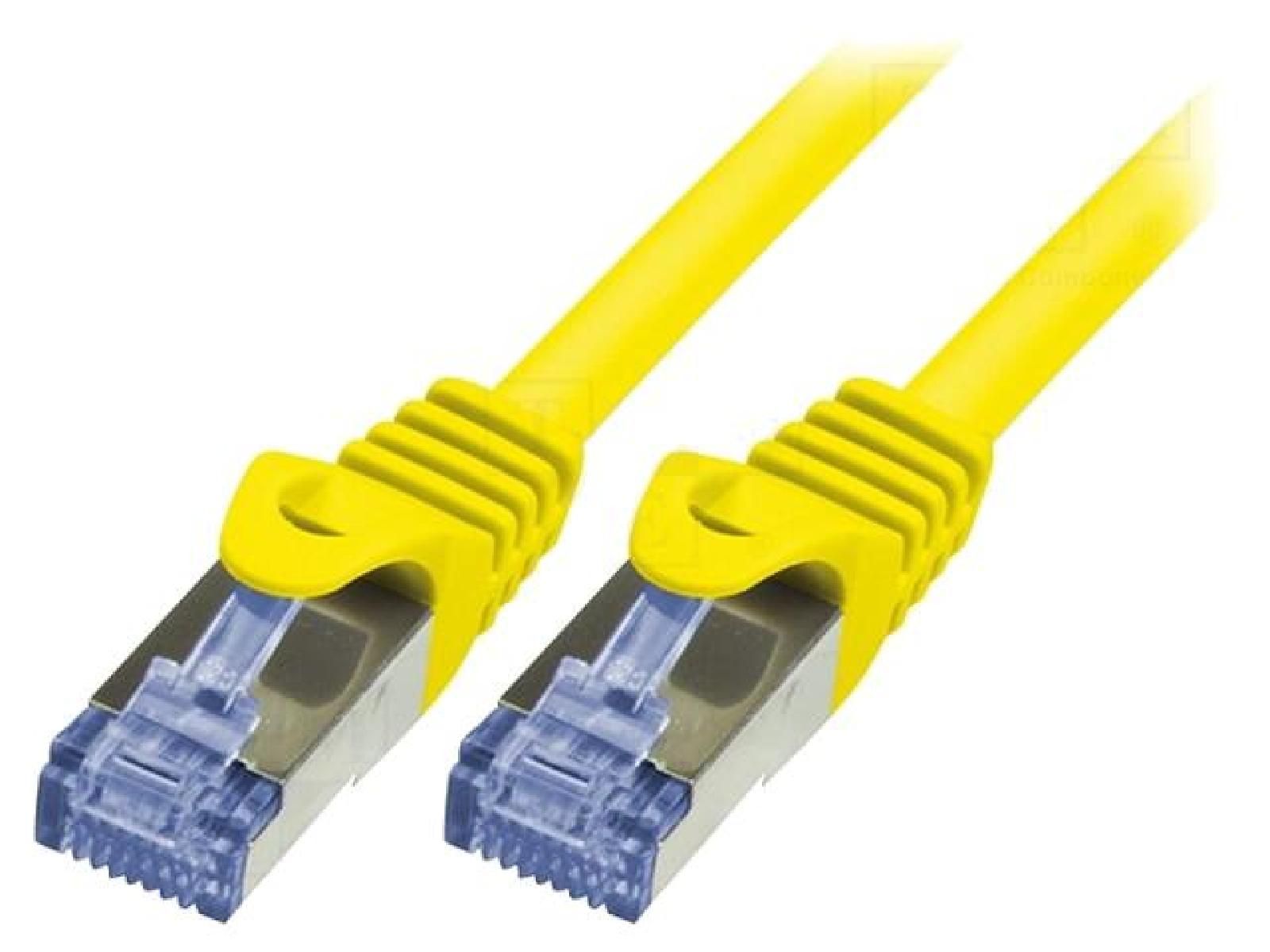 ADNAuto Cat 6a S-FTP RJ45 Male Network Cable - Yellow - 5m