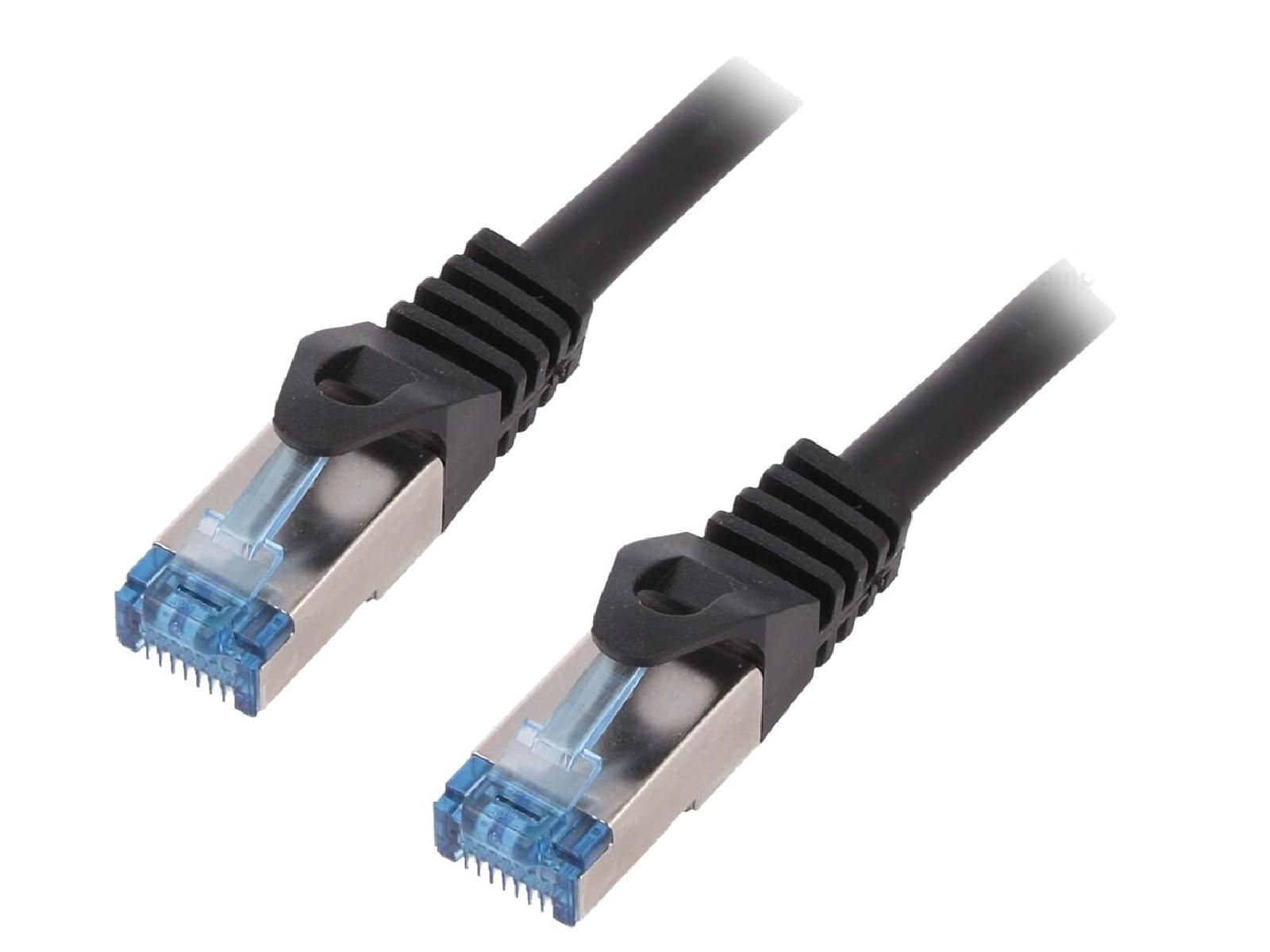 ADNAuto Network Cable RJ45 S-FTP Cat 6a Black - 1.5m