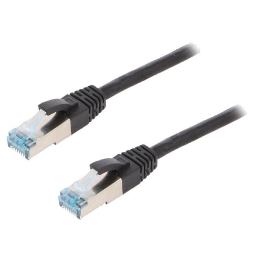 ADNAuto Cat 6a S-FTP RJ45 Male Network Cable - Black - 1m