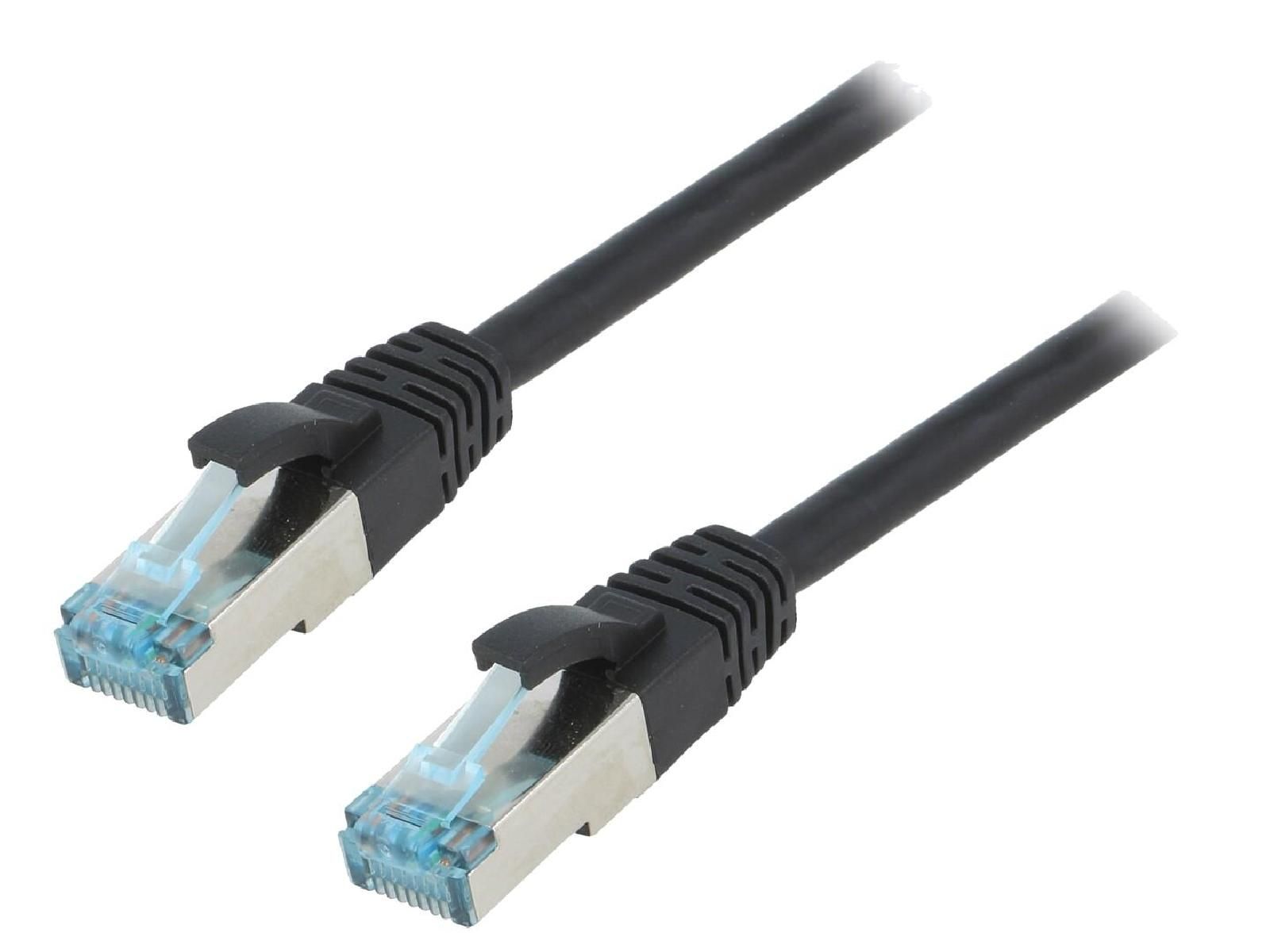 ADNAuto Network Cable RJ45 Male S-FTP Cat 6a Black - 3m