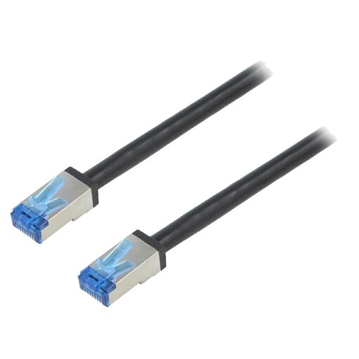 Cable de red RJ45 S-FTP Cat 6a Negro - 7.5m