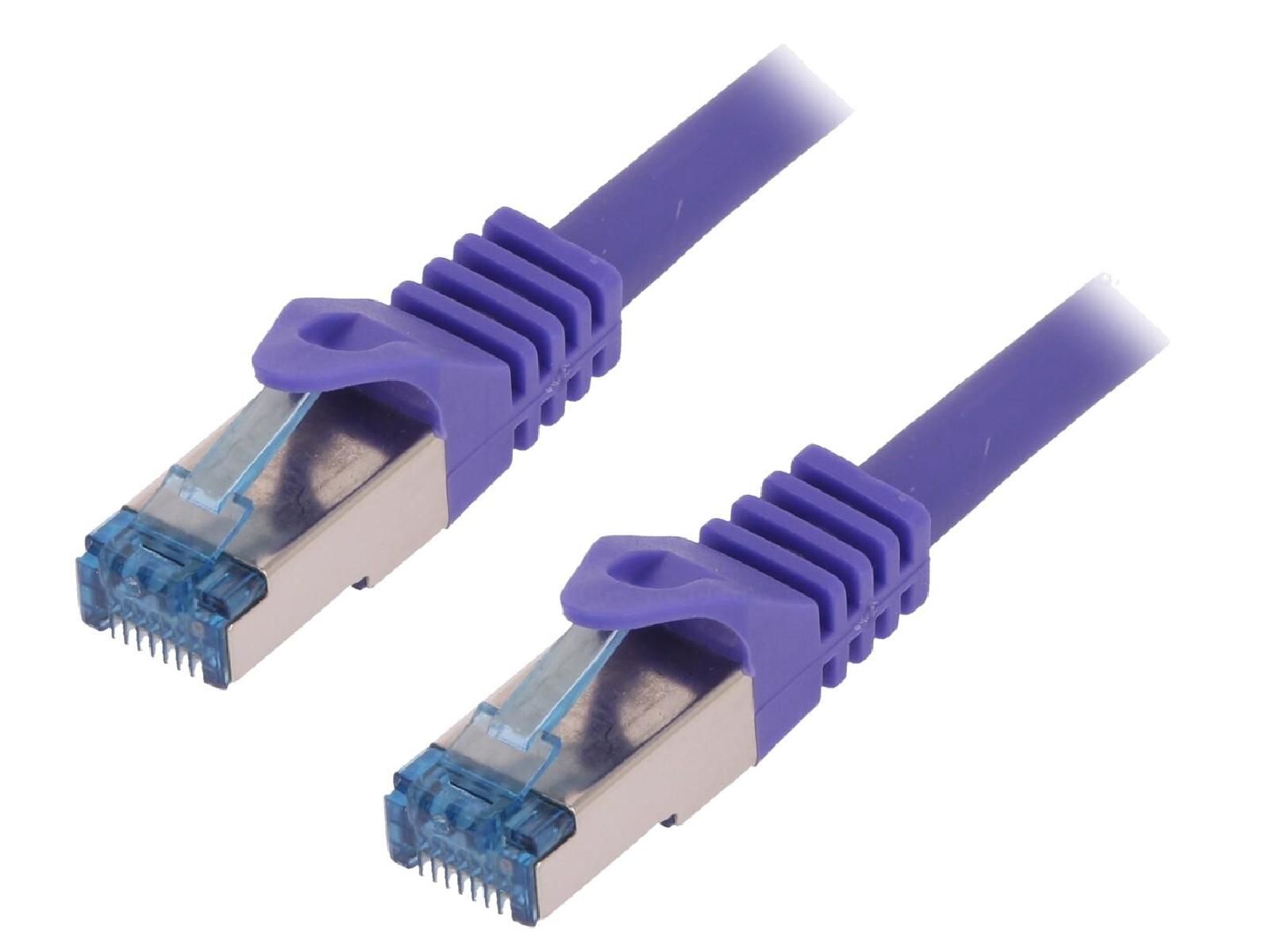 ADNAuto Network Cable RJ45 Male S-FTP Cat 6a Purple - 1m