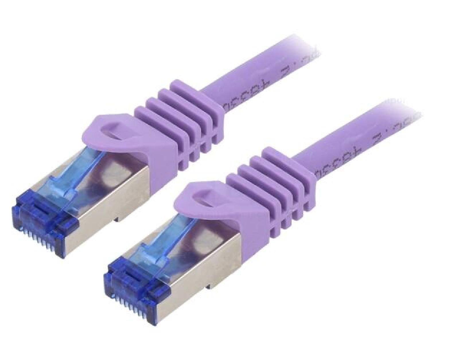ADNAuto RJ45 Cat 6a S-FTP Network Cable - Violet, 3m