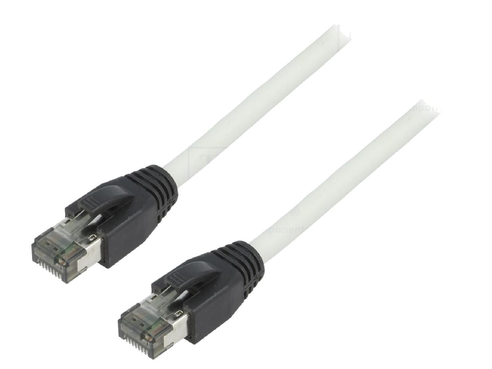 ADNAuto Cat 8.1 S-FTP RJ45 Male Network Cable - Gray - 2m