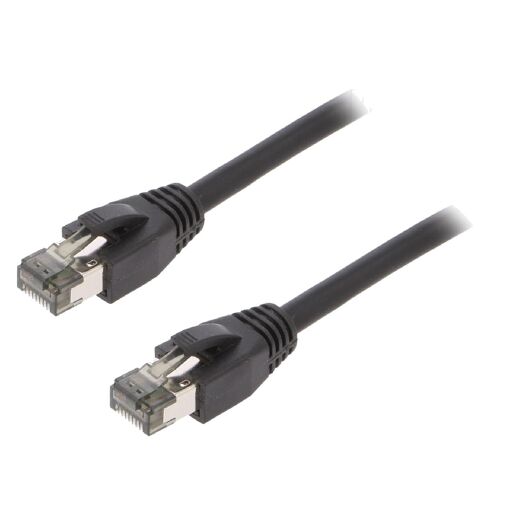 ADNAuto Network Cable RJ45 Male S-FTP Cat 8.1 - Black - 0.5m