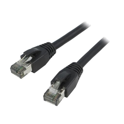 ADNAuto Network Cable RJ45 Male S-FTP Cat 8.1 - Black - 1m