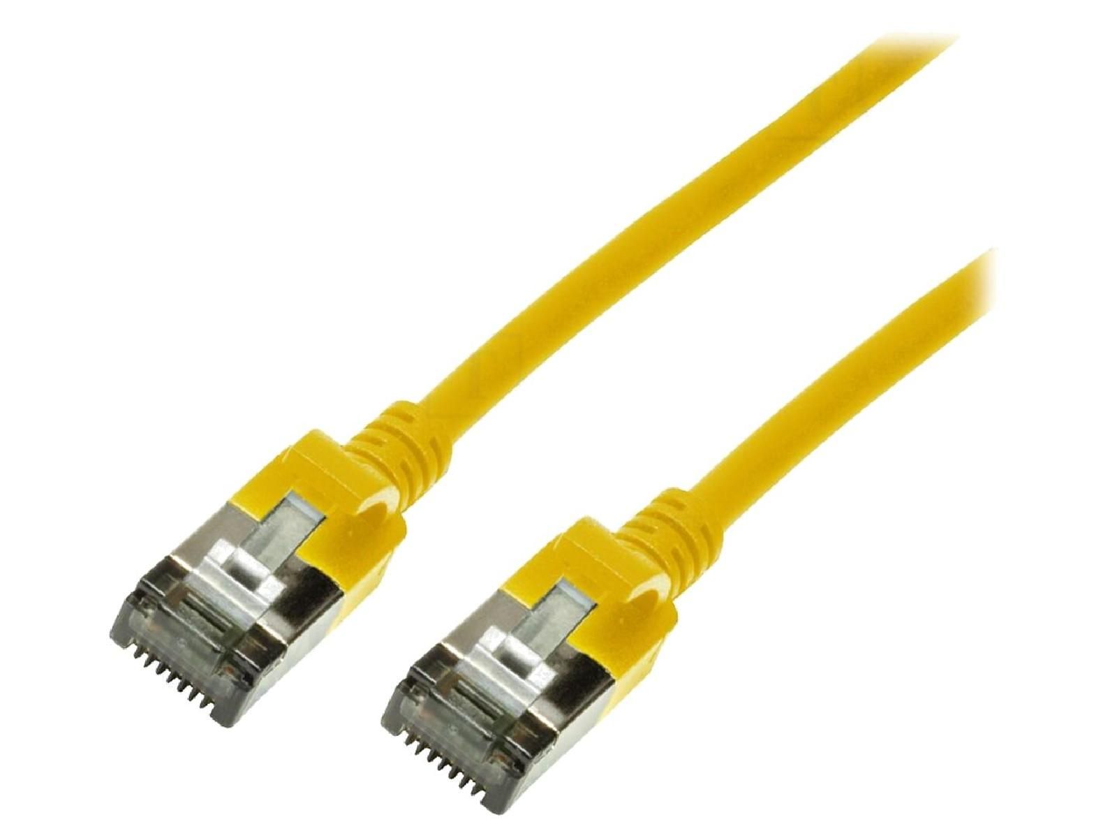 Câble réseau ADNAuto RJ45 mâle UTP Cat 6a jaune - 1,5 m