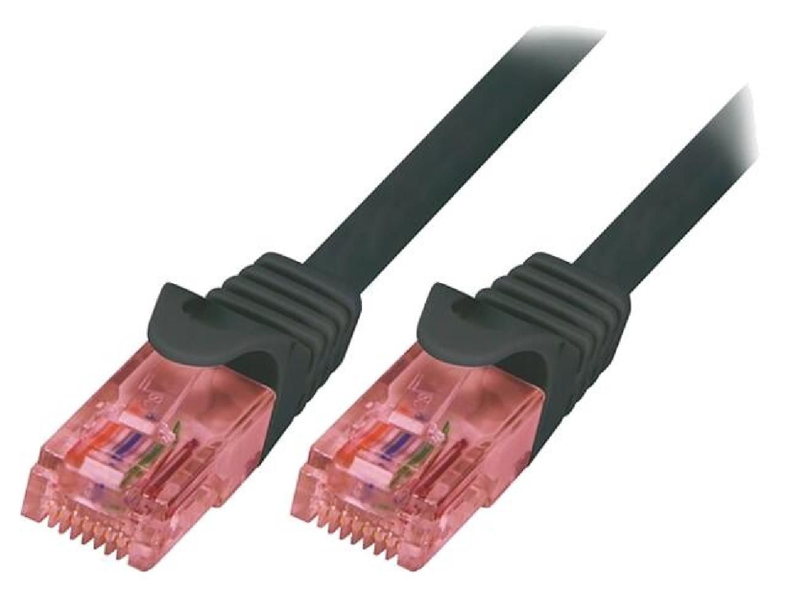 ADNAuto Cat 6 U-UTP RJ45 Male Network Cable - Black, 0.5m