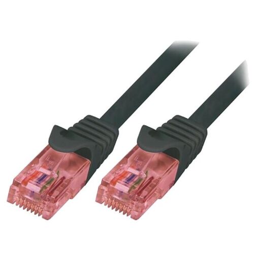 ADNAuto Cat 6 U-UTP RJ45 Male Network Cable - Black, 0.5m